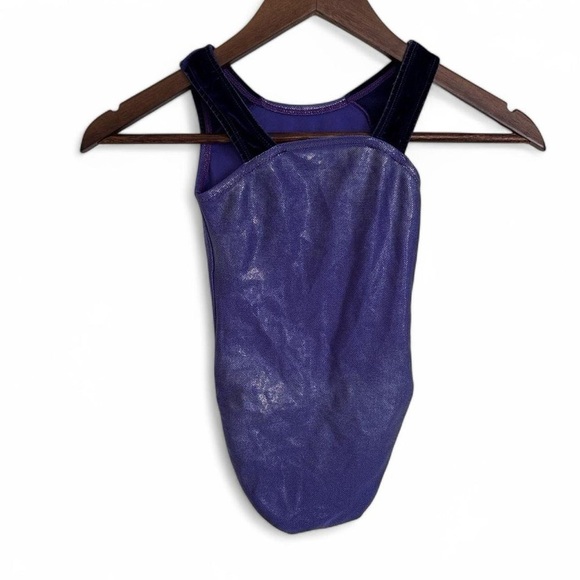 Child’s Shimmering Purple Leotard - Picture 2 of 3